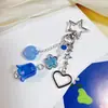 Europa y Estados Unidos transfronterizo pequeño fresco dulce fresco campana lazo llavero creativo ins flores estrellas forma de corazón joyería