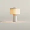 Lámpara de Mesa Minimalista Nórdica Dormitorio Mármol Diseñador Decoración Suave Sala de Estar Estudio Habitación de Hotel Lámpara de Mesita de Noche