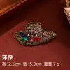 Estilo coreano chapéu broche criativo bonito corsage elegante cardigan casaco cachecol pino fivela acessórios