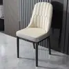 Cadeira de jantar minimalista nórdica para casa, cadeira de luxo leve, banqueta moderna de alta qualidade para hotel comercial, restaurante, com encosto, cadeira de mahjong