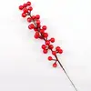 Flores Simuladas Transfronteiriças Direto da Fábrica Frutas de Natal Frutas de Azevinho Frutas Vermelhas Feijões de Acácia Decoração de Sorte para Casa e Festas
