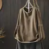 Top Suéter Tejido para Mujer, Estilo Nuevo 2026, Hilo de Algodón de Principios de Primavera, Estilo Relajado, Muy Bonito, Casual, Versátil, Suéter de Cuello Redondo