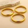 Pulsera Tradicional de Sutra del Dharma Sólido Color Dorado con Superficie Lisa, Color Duradero e Imitación de Oro Arena para Mujer