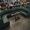 Juego de Mesa y Sillas tipo Booth Estilo Industrial para Tiendas de Postres y Té con Leche, Cafeterías, Restaurantes de Hot Pot y Restaurantes Occidentales