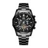 WLISTH Marca Suiza Reloj de Hombre Luminoso Impermeable Reloj de Cuarzo Esfera Grande Correa de Acero Calendario Reloj de Hombre Reloj de Comercio Exterior