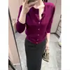 Cárdigan de Punto con Botones Dorados Pequeños para Mujer, Estilo Otoño e Invierno, Suéter Suave y Lujoso, Prenda Exterior de Alta Gama y Elegante