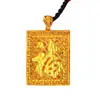 Joias Banhadas a Ouro de Cobre Puro Ouro de Areia do Vietnã Imitação de Ouro Pingente Fallon Antigo Estilo de Vida Guan Gong Pendurado