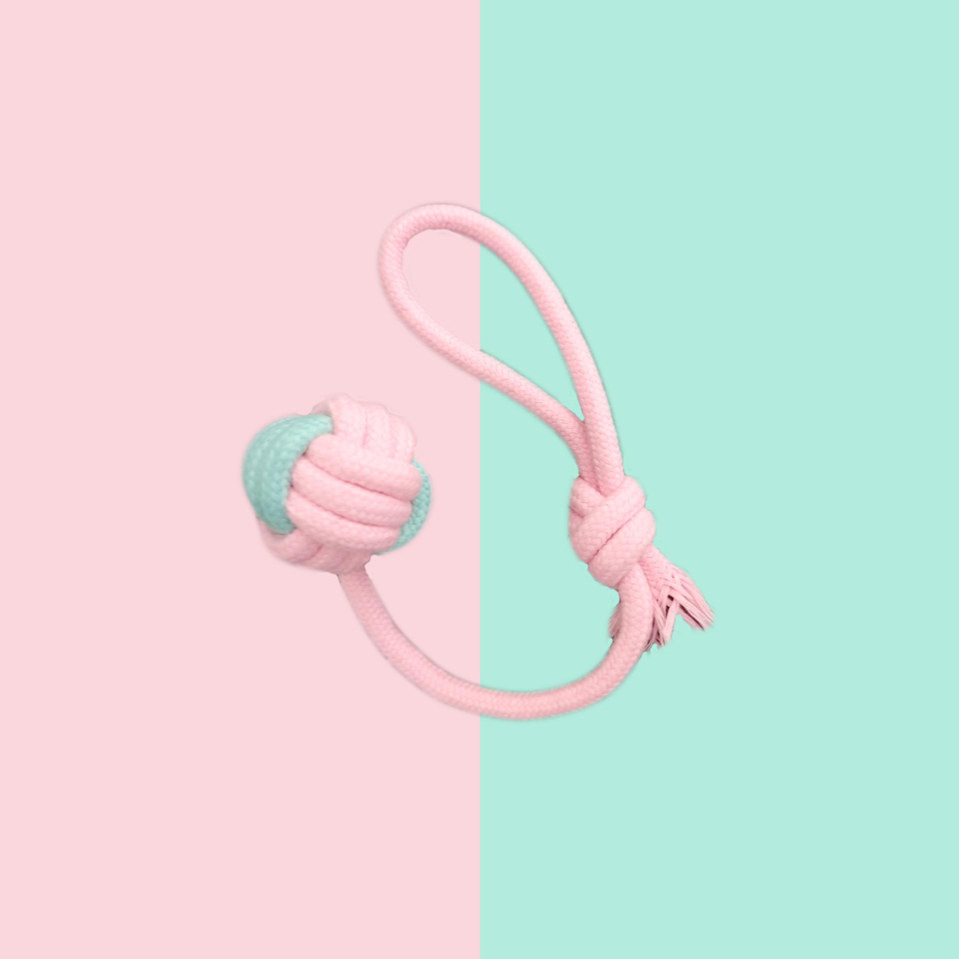 粉蓝手拉2球