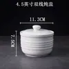 Pote de ensopado de ninho de pássaro tigela de sopa de cerâmica à prova d'água pequena panela de ensopado com tampa sobremesa Copo hotel Shaxian logotipo da tigela de ovo cozido no vapor