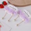Dulce Moño Horquilla para el Cabello para Niñas Estilo Chino Horquilla de Princesa Celebridad de Internet Nuevo Antiguo Borla de Perlas Clip Accesorios para el Cabello