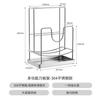 [Personalizado] Soporte vertical para cuchillos de cocina de acero inoxidable 304, soporte para cuchillos, estante para tabla de cortar, estante para tabla de cortar, estante de almacenamiento con drenaje