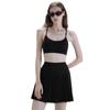 Conjunto Esportivo de Exterior Transfronteiriço Alosco para Mulheres, Conjunto de Duas Peças com Saia Plissada de Tênis de Camada Dupla para Verão