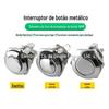 Interruptor de Botão Metálico 16mm Auto-Retorno Partida Alimentação Interruptor de Pulso Curvo Buzina de Carro Pés Rosqueados Modificados