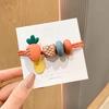 Ins Cuerda para el Cabello con Cuentas de Color Fruta para Mujer, Linda, para Niña, Banda Elástica, Anillo para el Cabello, Alta Elasticidad, Audaz, Celebridad de Internet, Nuevo Estilo, Estuche de Cuero