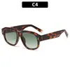 Gafas de Sol Cuadradas Retro Simples con Clavos de Arroz Estilo Callejero de Moda Gafas de Sol Europeas Americanas Moda Protección Solar al Aire Libre Personalidad Gafas de Sol Transfronterizas