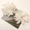 Tecido Delicado Elegante Outono e Inverno Coreano Borda Queimada Gardênia Corda de Cabelo DIY Acessório de Cabeça Presilha Tubarão Colar de Pescoço Acessórios de Vestuário