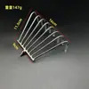 Faca de corte de grama para pesca foice arpão arpão de aço inoxidável faca de noz de bétele serra gancho de pinha conector de 8mm ancinho para plantas aquáticas