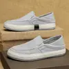 Zapatos de Lona para Hombre Verano Casual Zapatos de Lino Old Beijing para Hombre Slip-On Pescador Zapatos de Moda 2026 Modelo Nuevo