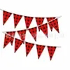 Directamente del fabricante: Decoraciones para Fiesta Temática de Leñador, Banderines Guirnalda, Árbol de Navidad Banderines de Cuadros Rojos y Negros Pe