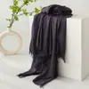 Bufanda para viaje de verano con protección solar, imitación de algodón y lino, chal para mujer, sentido de alta gama, playa, desierto, bufanda de seda, bufanda, bufanda, bufanda, venta al por mayor
