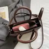 Bolsa Pequeña Popular con Estampado de Leopardo para Otoño e Invierno, Nueva Temporada para Mujer, Mini Bolso Cuadrado Pequeño de Mano, Bolso de Hombro Cruzado con Textura Retro