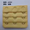 Extensor de Sujetador de Acero Inoxidable de Tres Filas y Tres Ganchos, Broche Extensor de Lencería de Tres Filas y Tres Ganchos, Venta Directa del Fabricante, Incluye Carta de Colores