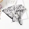 Lenço Xadrez com Bolinhas Vintage de Alta Qualidade Lenço Decorativo para Cabeça Lenço de Seda Novo Estilo Primavera e Verão