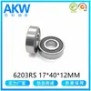 Fabricantes de Cixi fornecem rolamentos rígidos de esferas 6203RS 17*40*12mm rodízio de bomba d'água redutor rolamentos para máquinas agrícolas
