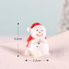 Muñeco de Nieve Navideño micro paisajismo cuenco de nieve paisaje adornos pequeños Colgante de llavero Papá Noel regalo de resina al por mayor