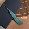 Sombrero de 13 cm con Patrón de Nube Fleco de Borla de Aleación Traje Antiguo Hanfu Colgante Largo de Cloisonné Colgante para Coche Colgante de Borla