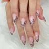 Y3 uñas postizas transfronterizas para usar, parche de uñas postizas, 24 piezas, estilo europeo y americano, parche de uñas para usar, removible, uñas estilo ins