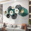 Nueva Joyería Estilo Chino Colgante de Pared de Hierro para el Hogar Sala de Estar Dormitorio Pasillo de Entrada Pasillo Colgante Decorativo de Hoja de Ginkgo