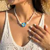 Bestseller transfronterizo Collar bohemio de conchas, joyería de cadena para clavícula multicapa estilo vacación de verano en la playa al por mayor