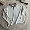 Sudadera con cuello polo estilo americano para hombre, Primavera y Otoño, Frescura Canalla, Sensación de Alta Gama, Camisa polo de manga larga, Chaqueta pesada, Atuendo de Tipo Duro