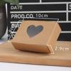 Caja de embalaje de jabón artesanal, venta al por mayor, para joyería, té, jabón, cojín de aire, caja de papel Kraft con ventana.