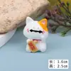 Resina Curativa Gatinho da Sorte Fofo Figura Decoração de Tela do Painel do Carro Decoração de Paisagem em Miniatura para Casa e Escritório