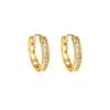 Brincos de prata esterlina 925 de venda quente transfronteiriça Único Rair feminino banhado a diamante 18K Fivela de orelha de ouro pequeno leve de luxo Europa, América, Japão e Coréia Moda