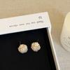 Pendientes de Bola de Flores de Personalidad Dulce para Mujer Pendientes de Moda Exquisitos Únicos de Alta Gama para Viajera Pendientes Versátiles