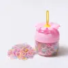 Lazos para el cabello para niños embotellados, Accesorios para el cabello, Ligas desechables para niñas, Ligas negras engrosadas para el cabello de bebé, Accesorios para el cabello