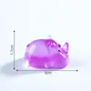 Boneco Criativo de Rinoceronte Pequeno Luminoso Acessórios Decorativos DIY para Paisagismo de Jardim Micro Paisagem Mini Enfeites