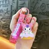 Llavero de Donut Kuromi Electroplateado Lindo Colgante para Bolso Muñeca Llavero Colgante Máquina de Bolas Regalo Pequeño
