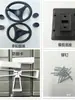 Rueda de mano Antivuelco para Invernadero, Mallas de Filtro de Agua Superiores e Inferiores, Marco de Aluminio, Base de Ángulo Directo de Esquina, Accesorios Móviles para Semilleros