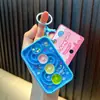 Llavero de disco de engranaje para animales pequeños, juguete de bola, consola de juegos, colgante para mochila, llavero para aliviar el estrés, regalo pequeño al por mayor