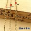 Accesorios de joyería vintage hechos a mano, cadena de hierro prensado plana, cadena cruzada, cadena de cifrado, cadena de cuentas enrollada en una rueda de rollo para la venta