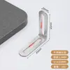 Soporte de ángulo de acero inoxidable con agujeros largos ajustables, fijador de ángulo recto de 90 grados móvil de doble cabeza, pieza de ángulo de hierro en forma de L