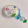 Para fone de ouvido VIVO TWS3E capa protetora cartoon flor diy pulseira criativa tws3e bluetooth sem fio capa macia