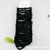 3 cuentas negras largas patrón de articulación de hueso 3x 1 cuerda para atar banda elástica placa coreana banda elástica para el pelo accesorios para el pelo anillo para el pelo tienda de dos dólares al por mayor