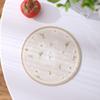 Posavasos de cuero antiescaldaduras a prueba de aceite para mesa de comedor, mesa de centro, tapete aislante térmico impermeable, mantel individual ligero de lujo no lavable, tapete para tazón, tapete redondo resistente al calor
