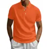 Estação Independente Transfronteiriça Mais Vendida Nova Camisa Polo Retro Simples de Secagem Rápida para Cavalheiro Britânico Manga Curta