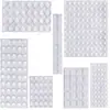 Pad Anti-Colisão Autoadesivo para Armário Partículas Silenciadoras Silicone Silencioso Móveis Adesivo Anti-Colisão Maçaneta Traseira da Porta Amortecedor Porta de Armário de Geladeira